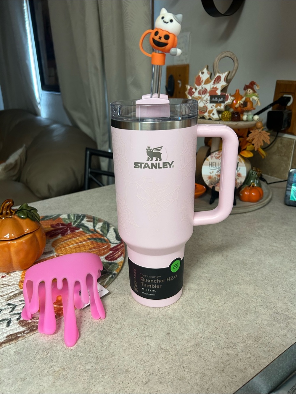 Stanley Pink Insulated Handle Tumbler